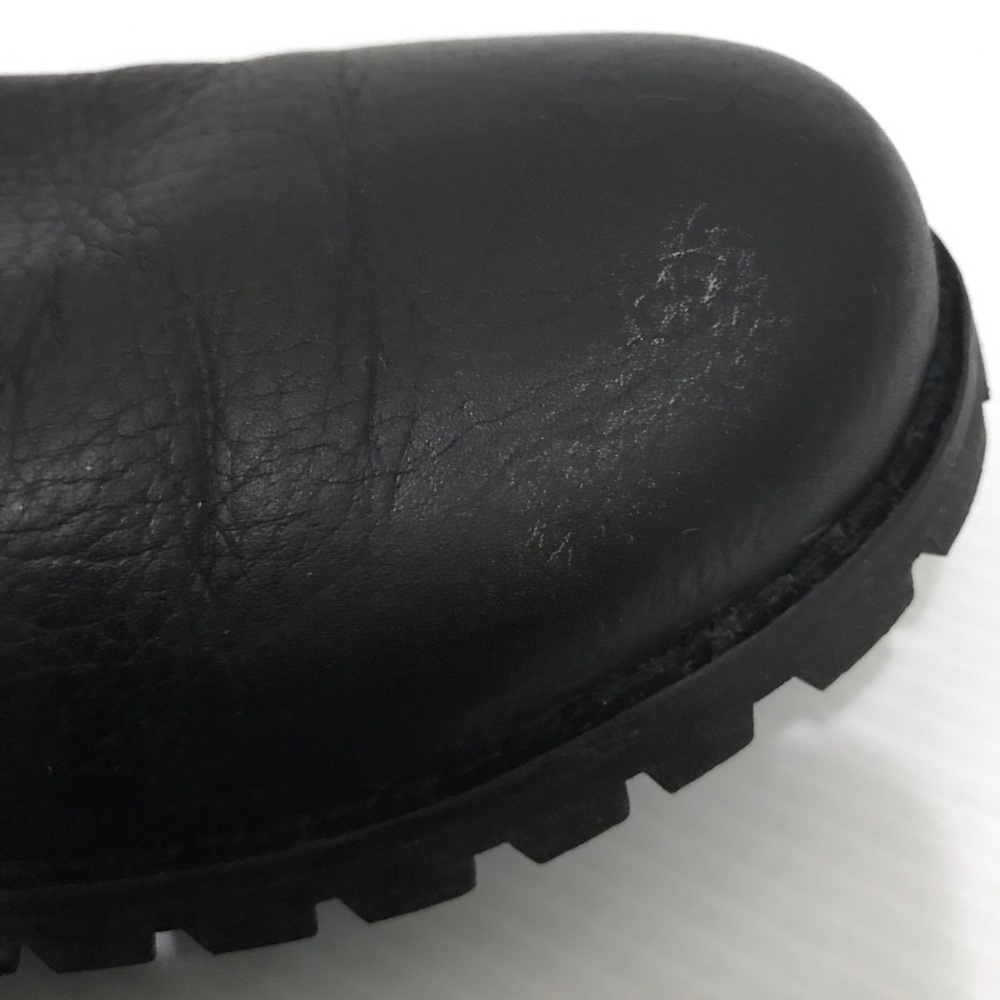 Bogs Black Leather Men's Boots Size 9 - Picture 6 of 9